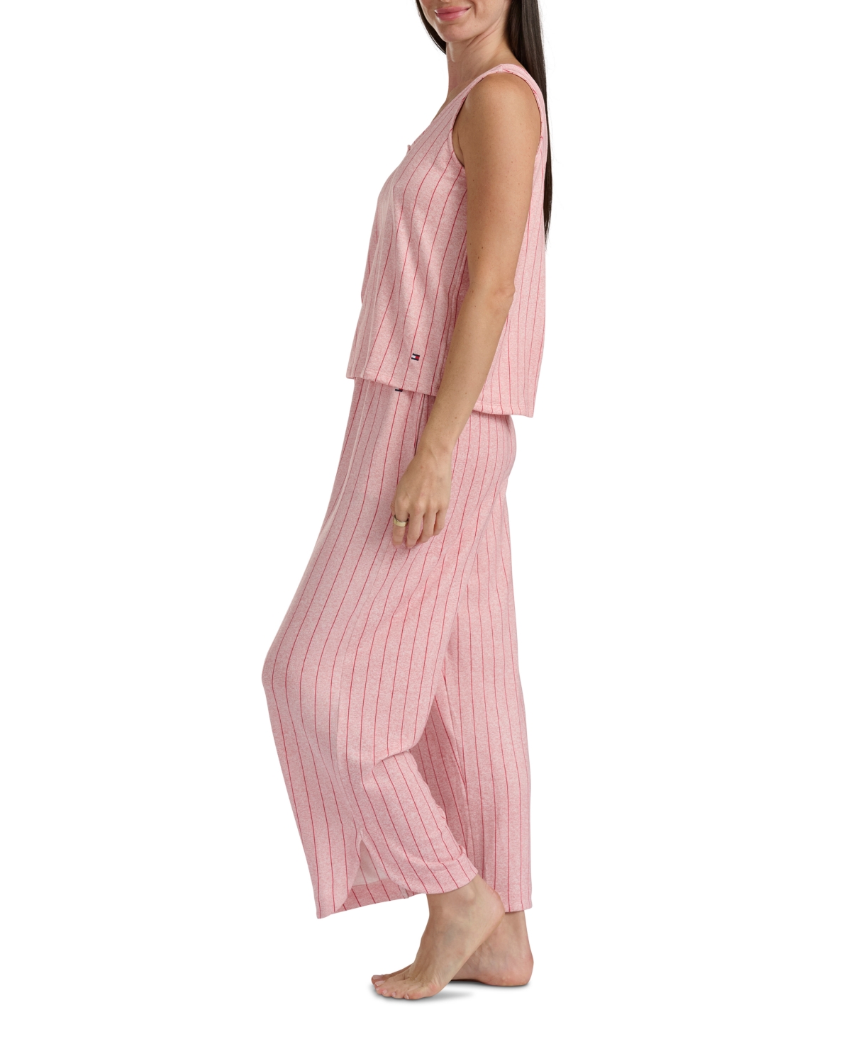 Tommy Hilfiger Women's 2-pc. Tank & Crop Pant Set In Pink