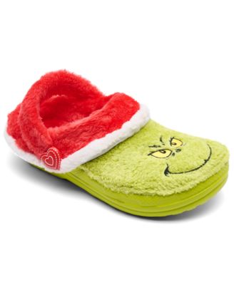 Crocs - x The Grinch Little Kids Classic Lined Clogs from Finish Line