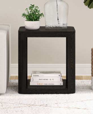 Kellan 20" Wood Wide Square Side Table