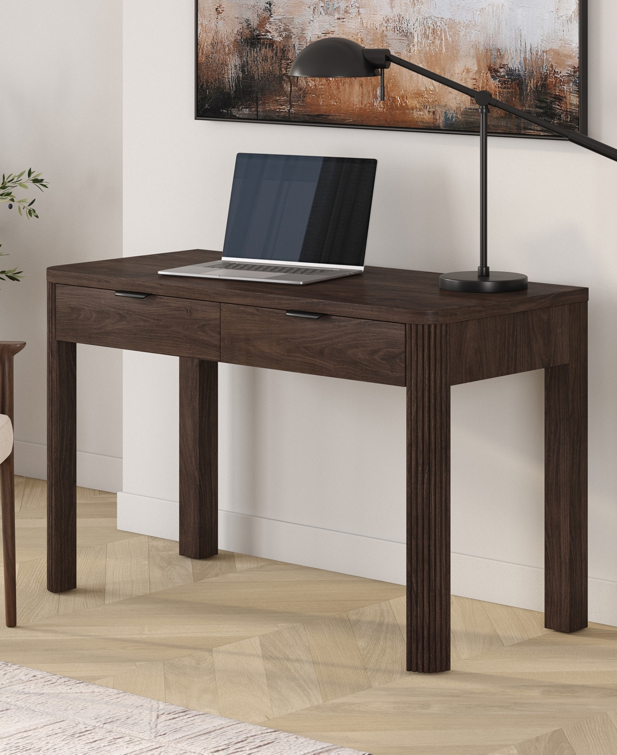 Hudson & Canal Lonsdale 48'' Wood Wide Rectangular Desk