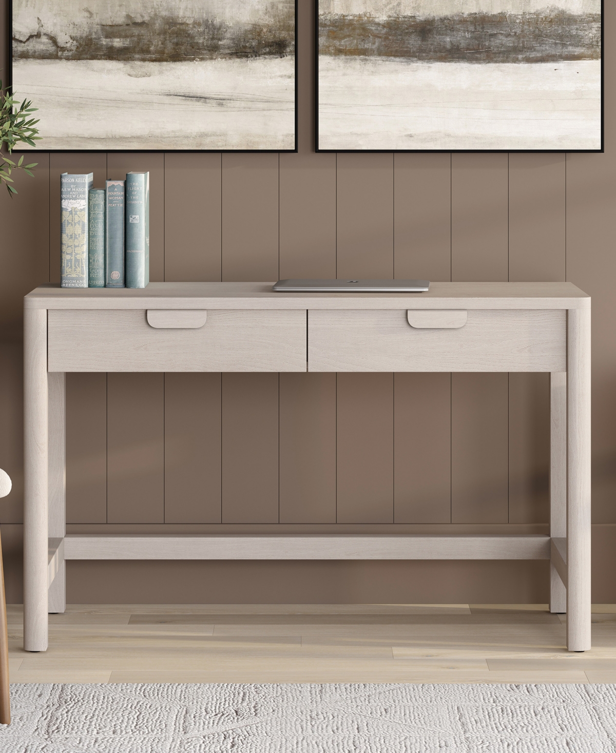 Hudson & Canal Fern 48" Wood Wide Rectangular Desk