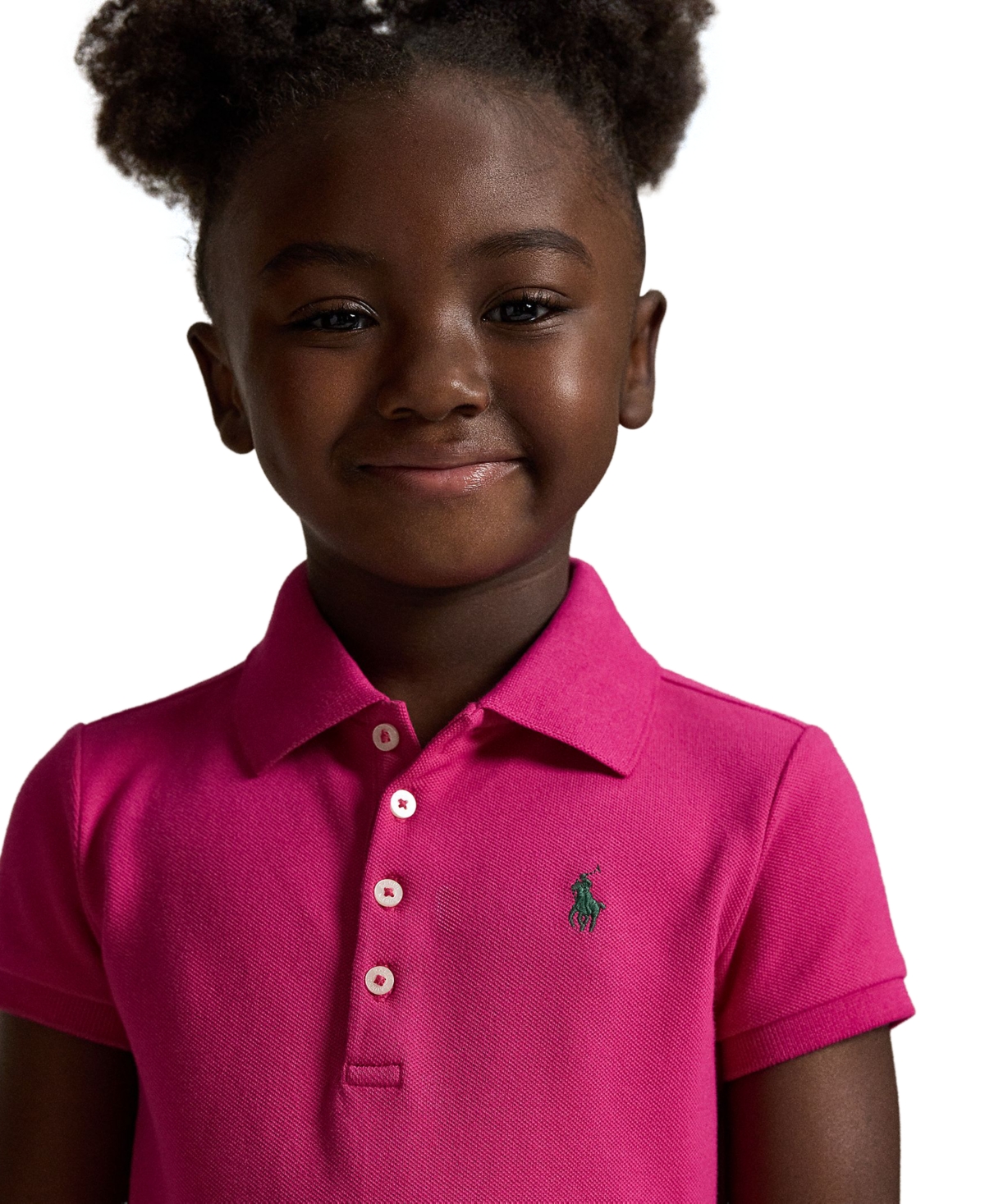 Polo Ralph Lauren Toddler and Little Girls Pleated Stretch Mesh Dress