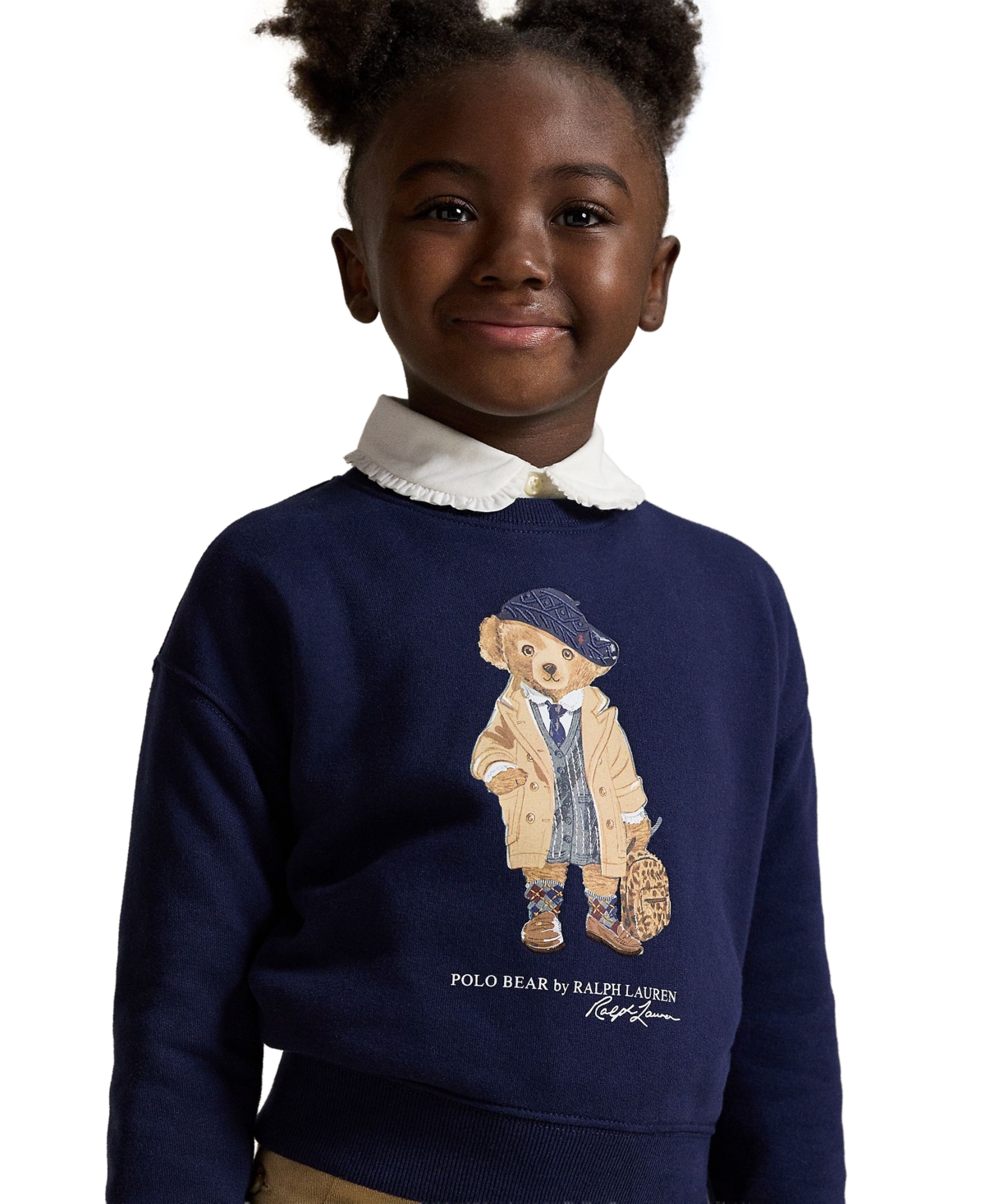 Polo Ralph Lauren Girls 2T-6X Crewneck Boxy Sweatshirt