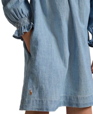 Girls' 2T-6X Smocked Round Neck Dress