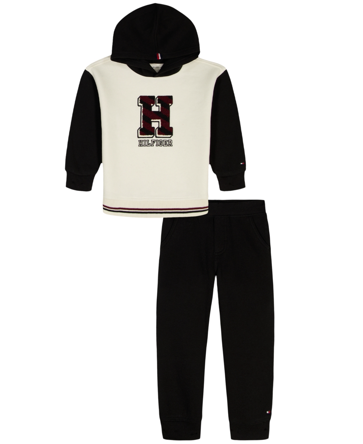 Tommy Hilfiger Babies' Boys Toddler 2t-4t Long-sleeve Hoodie And Pants, 2-piece Set In Multi