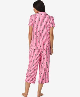 Women's Short Sleeve Notch Collar PJ Set