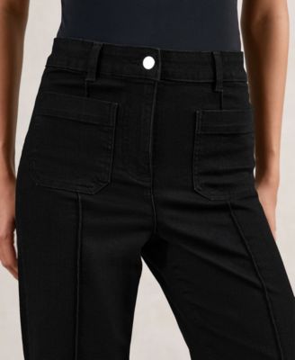 Women's Sakura Patch-Pocket Flare-Leg Jeans