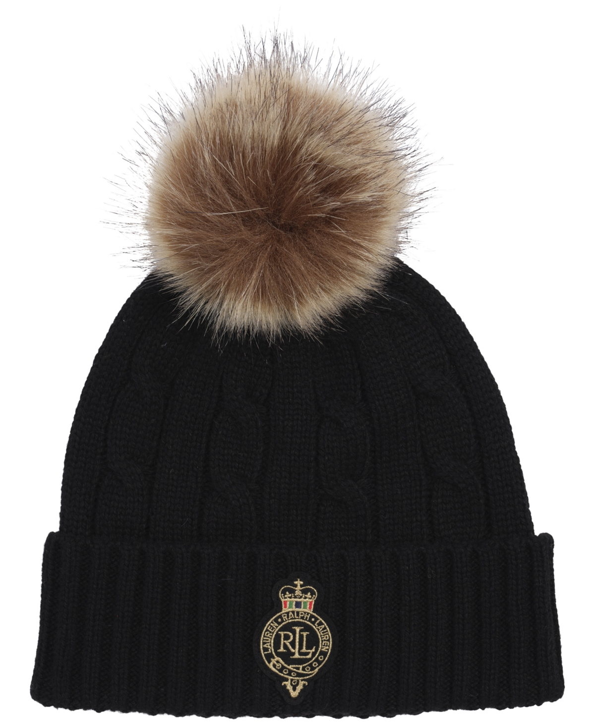 Lauren Ralph Cable Crest Patch Hat