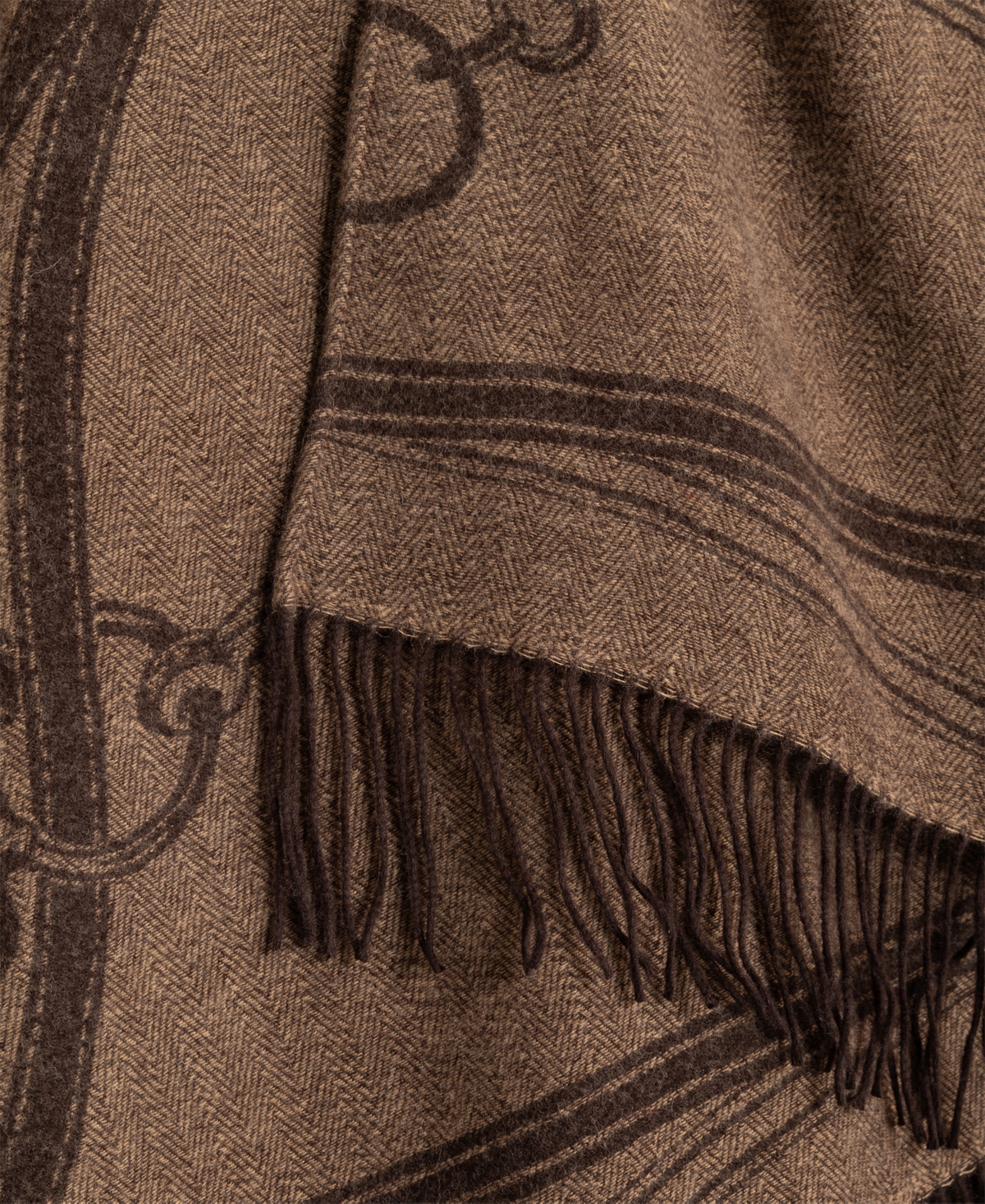 Lauren Ralph Equestrian Jacquard Oversized Ruana