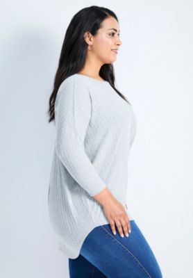 Women's Plus Size Kym Rib Hacci Tunic