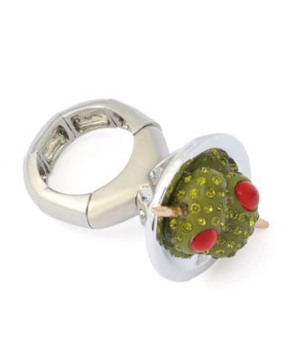 Faux Stone Celestial Soiree Martini Cocktail Ring
