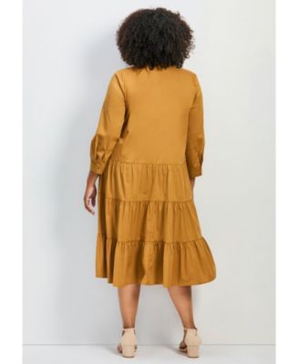 Women's Avery Cotton Poplin Button Dress