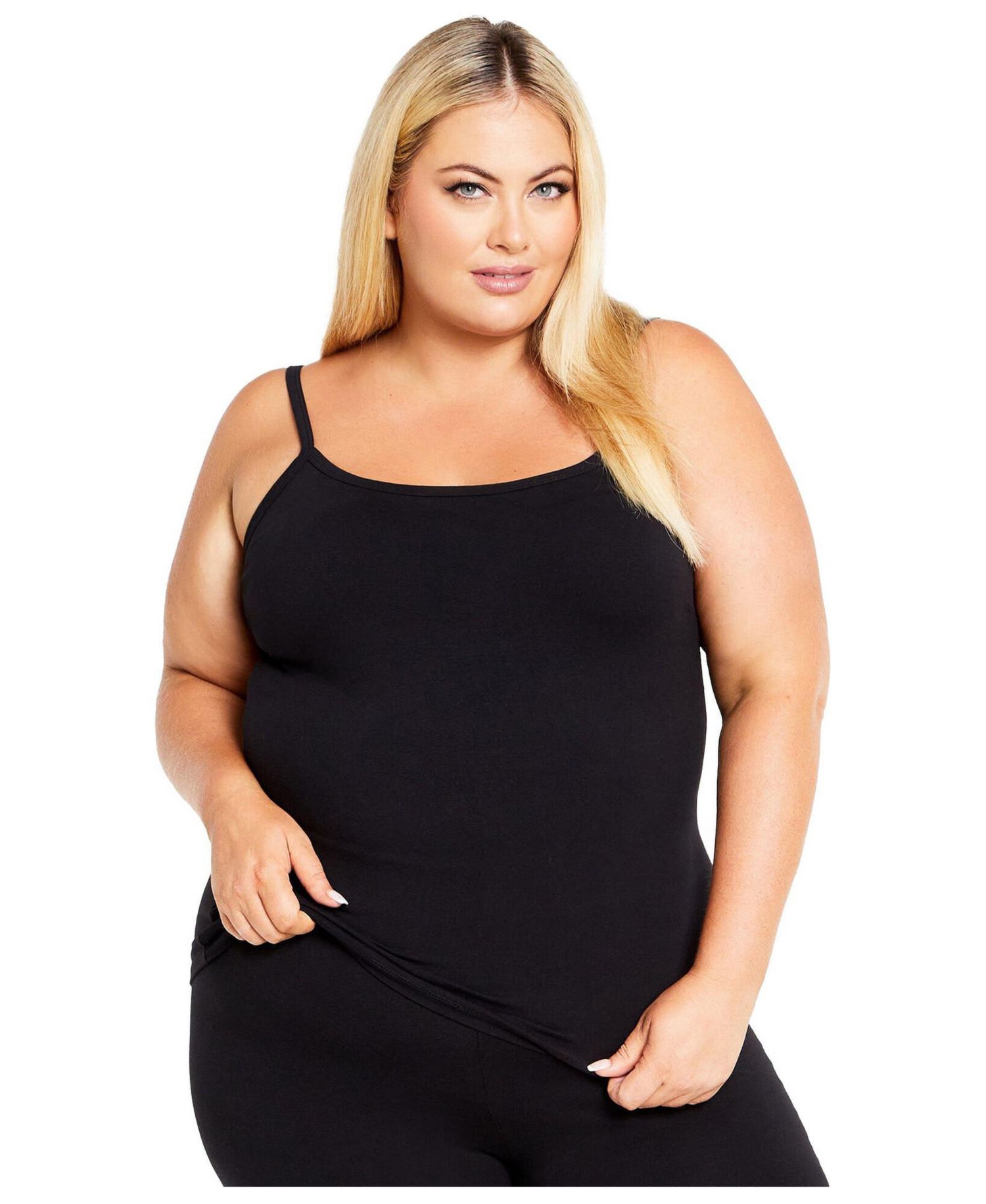 Women's Plus Size Essential Cotton Knit Cami