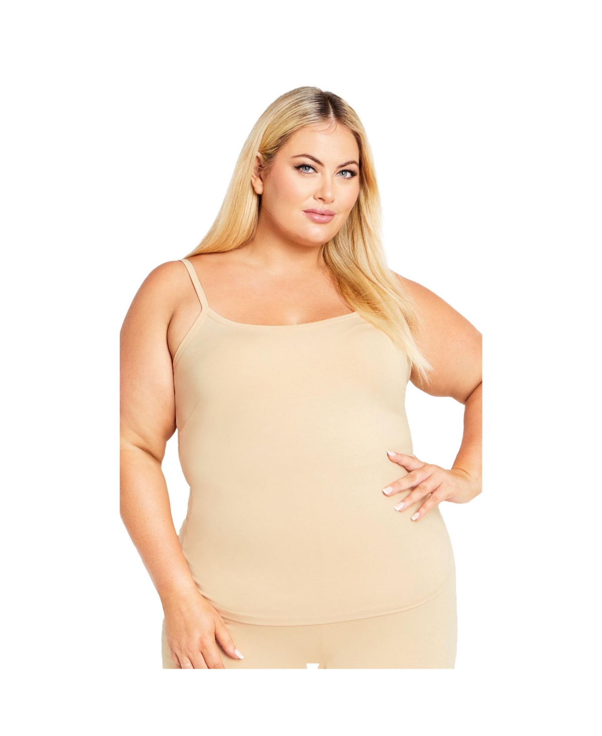 Avenue Women's Plus Essential Cotton Knit Cami