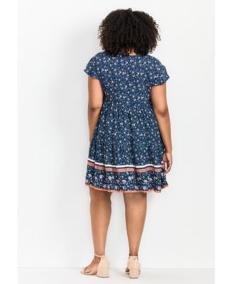 Women's Plus Size Unwind Tiers Dress