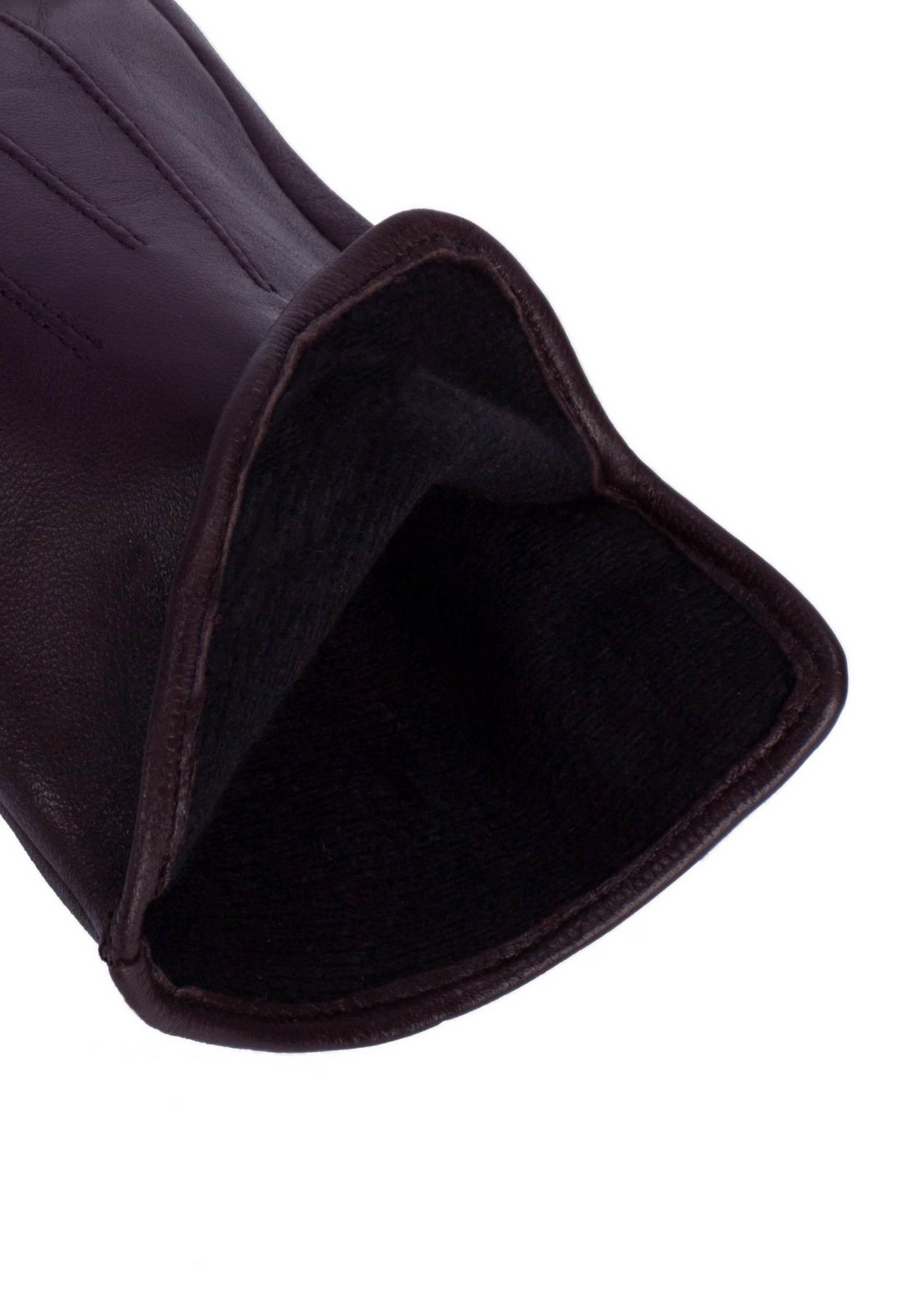 Женские перчатки KESSLER Premium lambskin leather glove Style Carla, цвет: Тёмный коричневый — фото 4