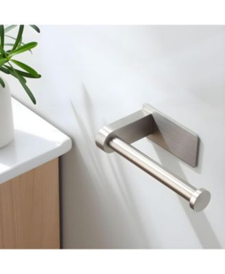 Self-Adhesive No-Drill Stainless Steel Bathroom Toilet Paper Holder