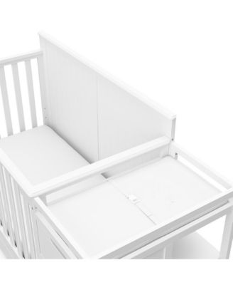 Hadley 5-in-1 Convertible Crib and Changer with Drawer (White)