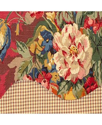 Queensland D-Regal 3" Rod Pocket Contrast fabric Valance 50" x 17" by RLF Home