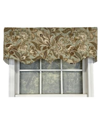 Valdosta Regal Style All Season 3" Rod Pocket Valance 50" x 17" Mist by RLF Home