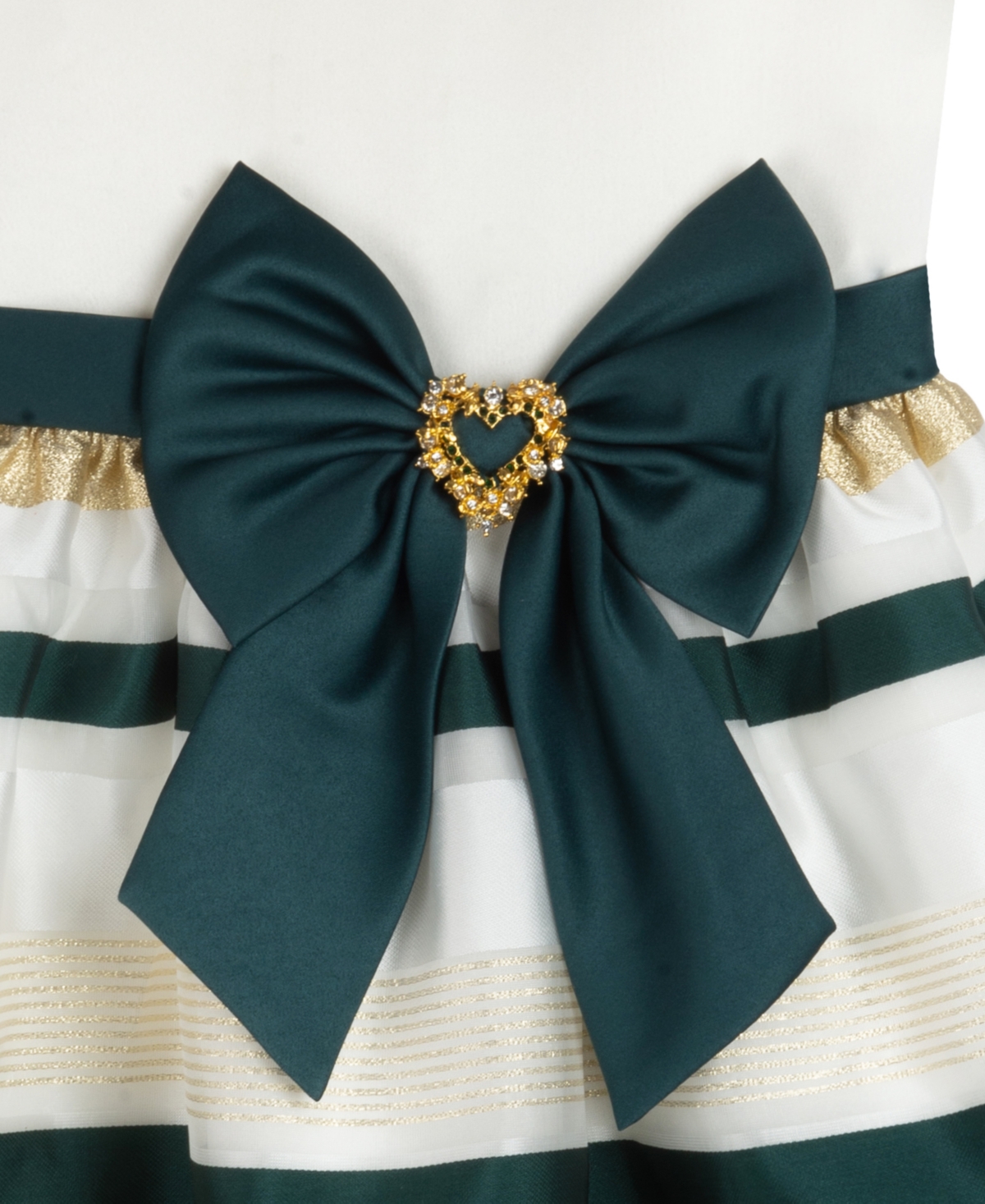 Rare Editions Girls 4T-6X Bubble-Sleeve Round Neck Dress