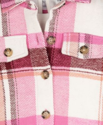 Girls' 4T-6X Shacket, T-Shirt, and Leggings, 3-Piece Set