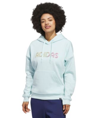 adidas - Women's Wordmark Graphic Hooded Sweatshirt