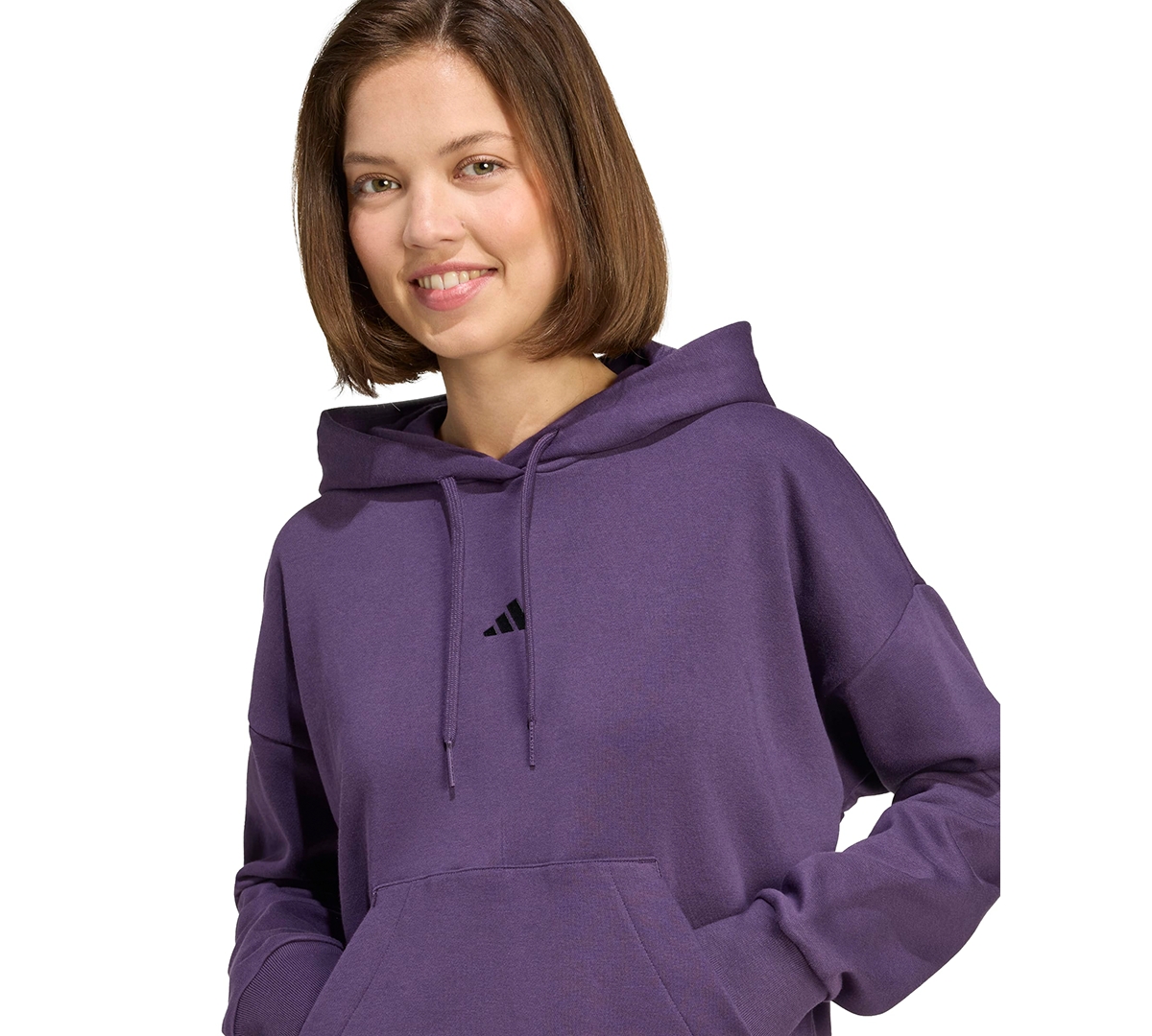 adidas Women's Essentials Long-Sleeve Logo Hoodie