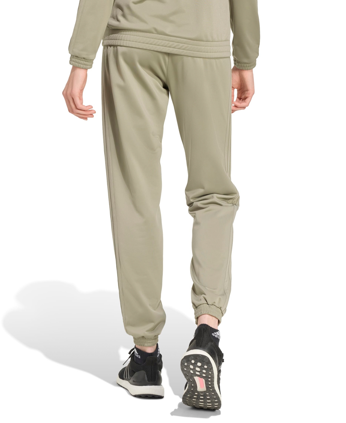 Adidas Originals Women's Tricot 3-stripes Track Pants In Silver