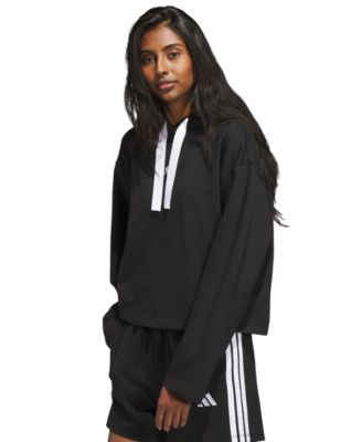 Women's Fleece 3-Stripes Loose-Fit Hoodie