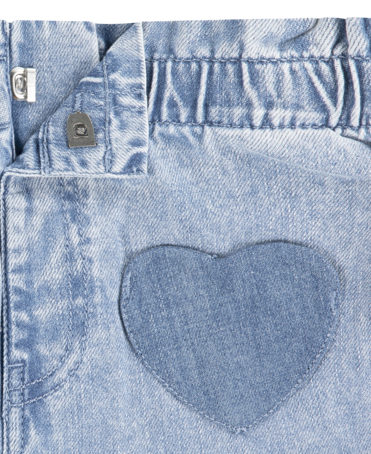 Levi's Girls 4-6X 2-Piece Ruffle Round Neck Top and Heart Pocket Pants Set