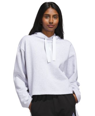 Women's Fleece 3-Stripes Loose-Fit Hoodie