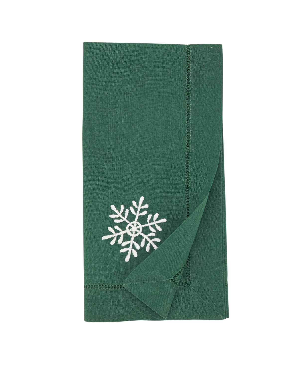 Saro Lifestyle Embr'D Snowflake Hemstitch Napkin