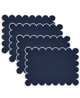 Eco Scallop Border Placemat, Set of 4