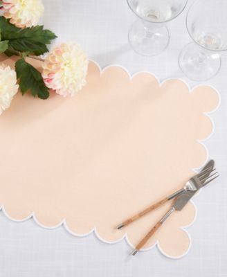 Eco Scallop Border Placemat, Set of 4
