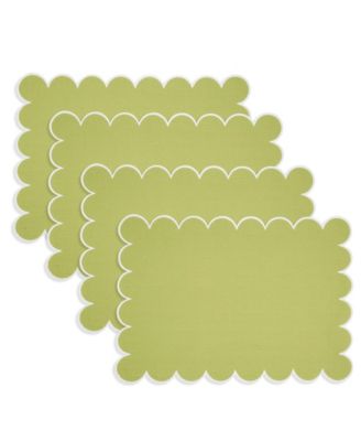 Eco Scallop Border Placemat, Set of 4