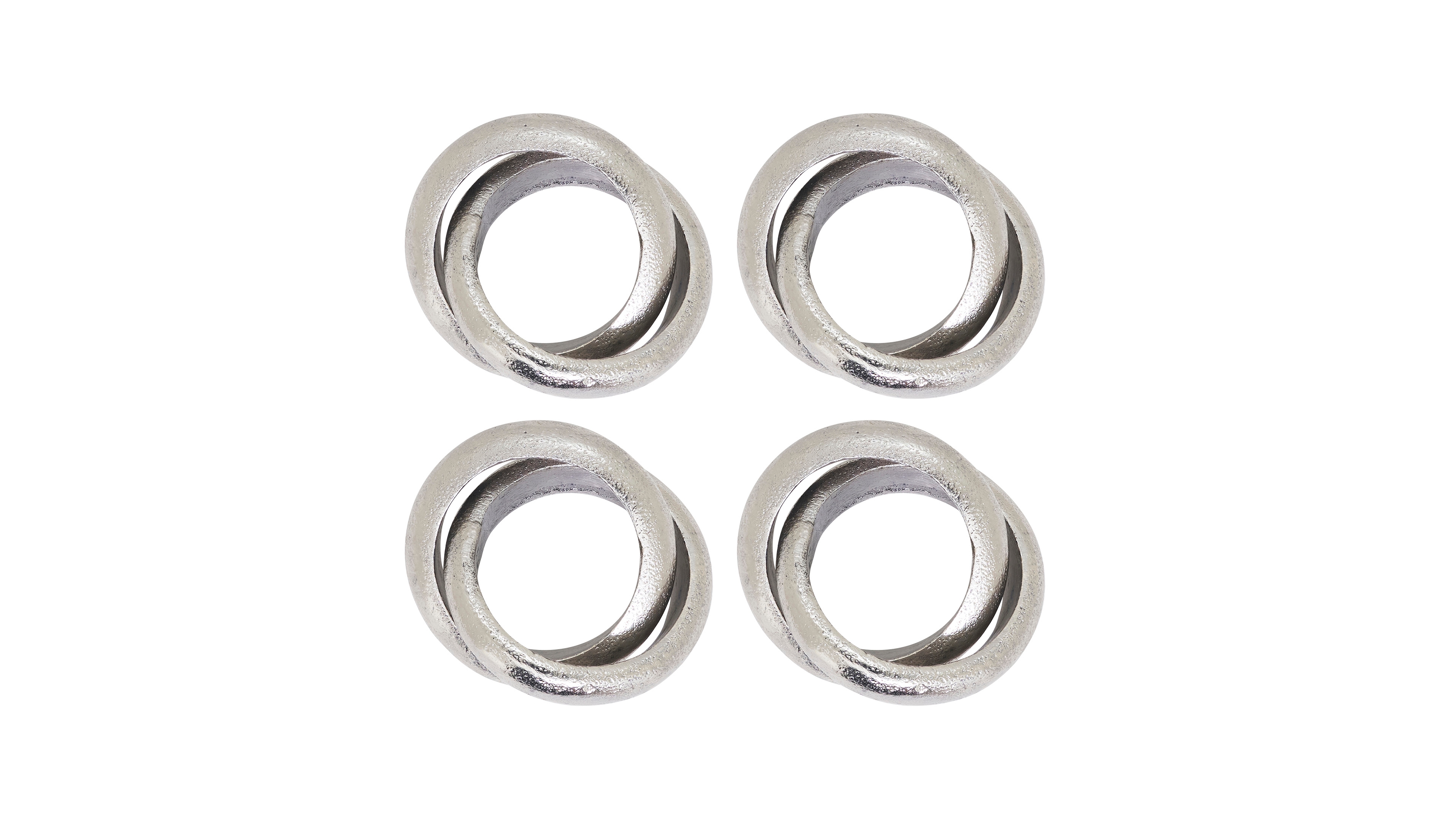 Saro Lifestyle Interlock Napkin Ring, Set of 4