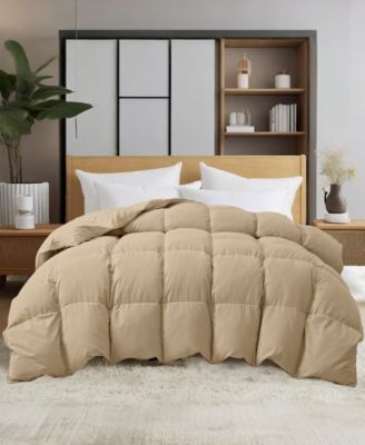 Heavyweight Goose Down Fiber Comforter, Twin