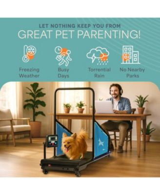 PawRunner Compact Dog Treadmill – Indoor Pet Fitness Machine for Small & Medium Dogs up to 130 lbs – Durable Treadmill for Canine Exercise & Health