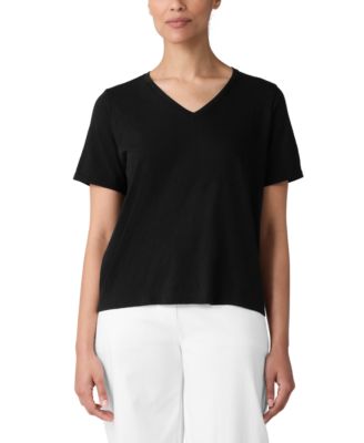 Eileen Fisher - Women's V-Neck Tee