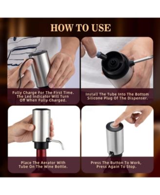 Electric Wine Bottle Opener with Electric Decanter and Aerator