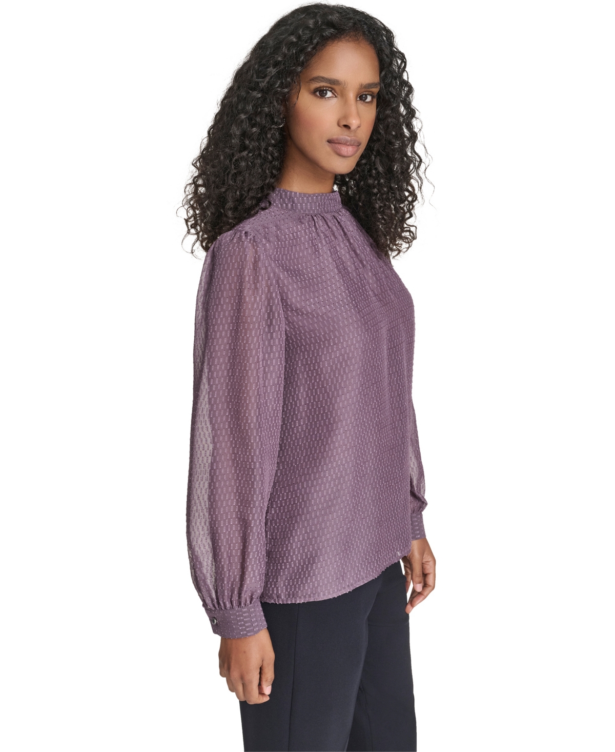 Calvin Klein Women's Textured Long Sleeve Top