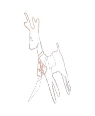 36" Lighted Standing Reindeer Silhouette Outdoor Christmas D&eacute;cor