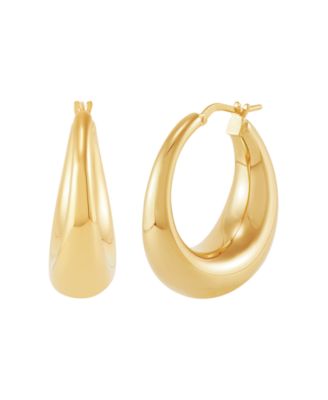 Macy's - Electroform Hoop Earrings in 18K Yellow Gold