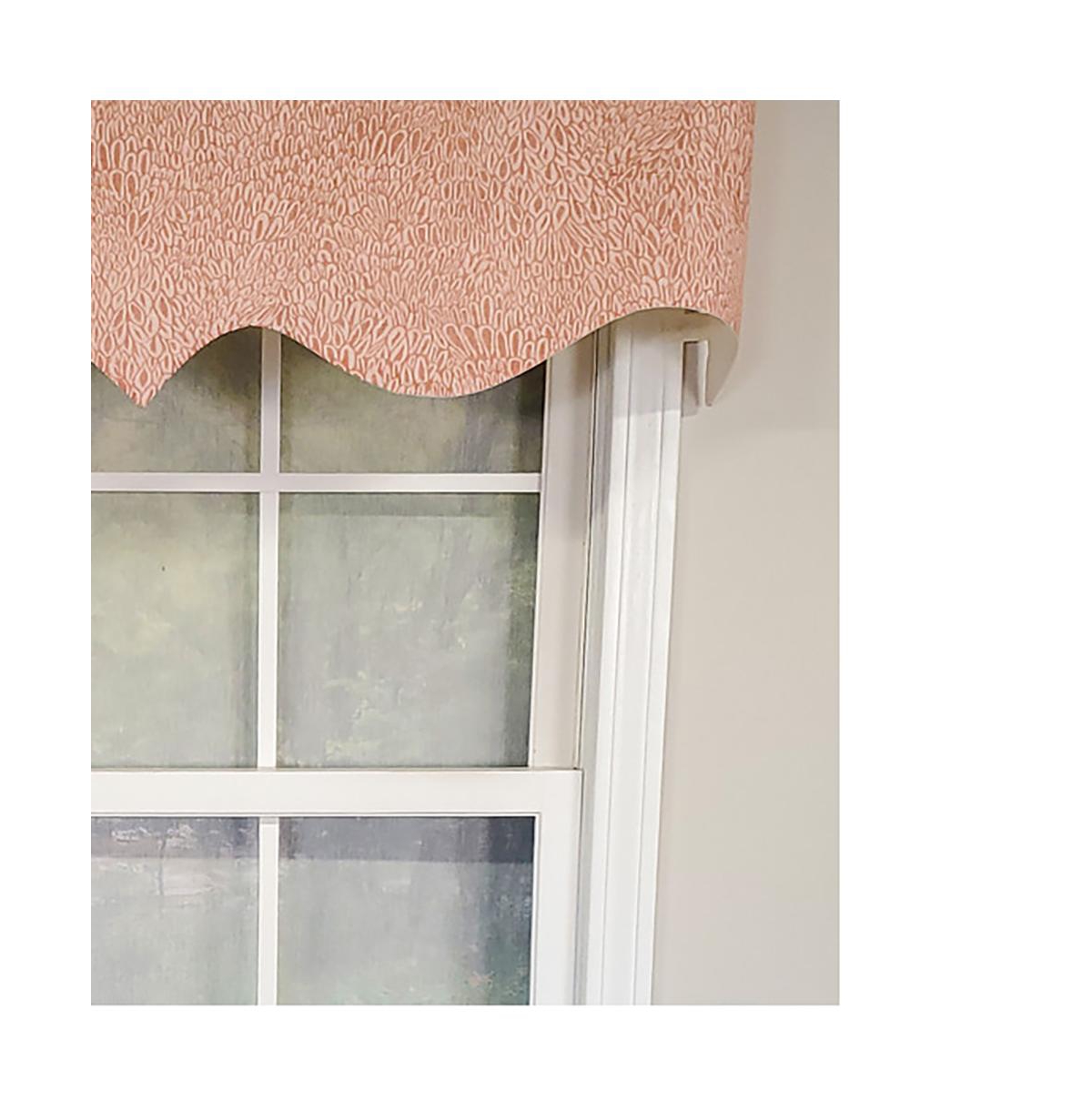 Rlf Home Luxurious Modern Design Classic Miramar Regal Style Window Valance 50" x 17