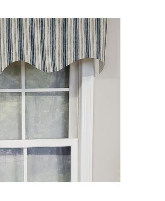 Luxurious Modern Design Classic Brunswick Stripe Regal Style Window Valance