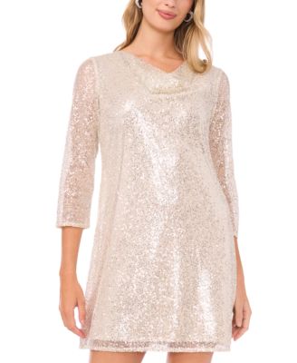 Women's Cowl Neck Mini Dress