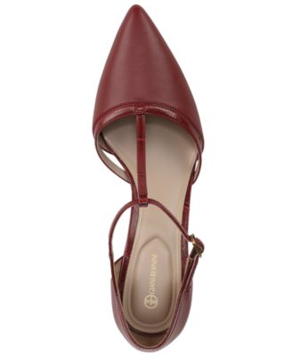 Women's Ammelia Pointed Toe T-Strap Pumps, Macy's Exclusive
