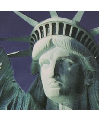 Photo Real Statue Of Liberty Light Filtering Pole Top Curtain Panel 100% Polyester Pair Each 37" x 84" Multicolor