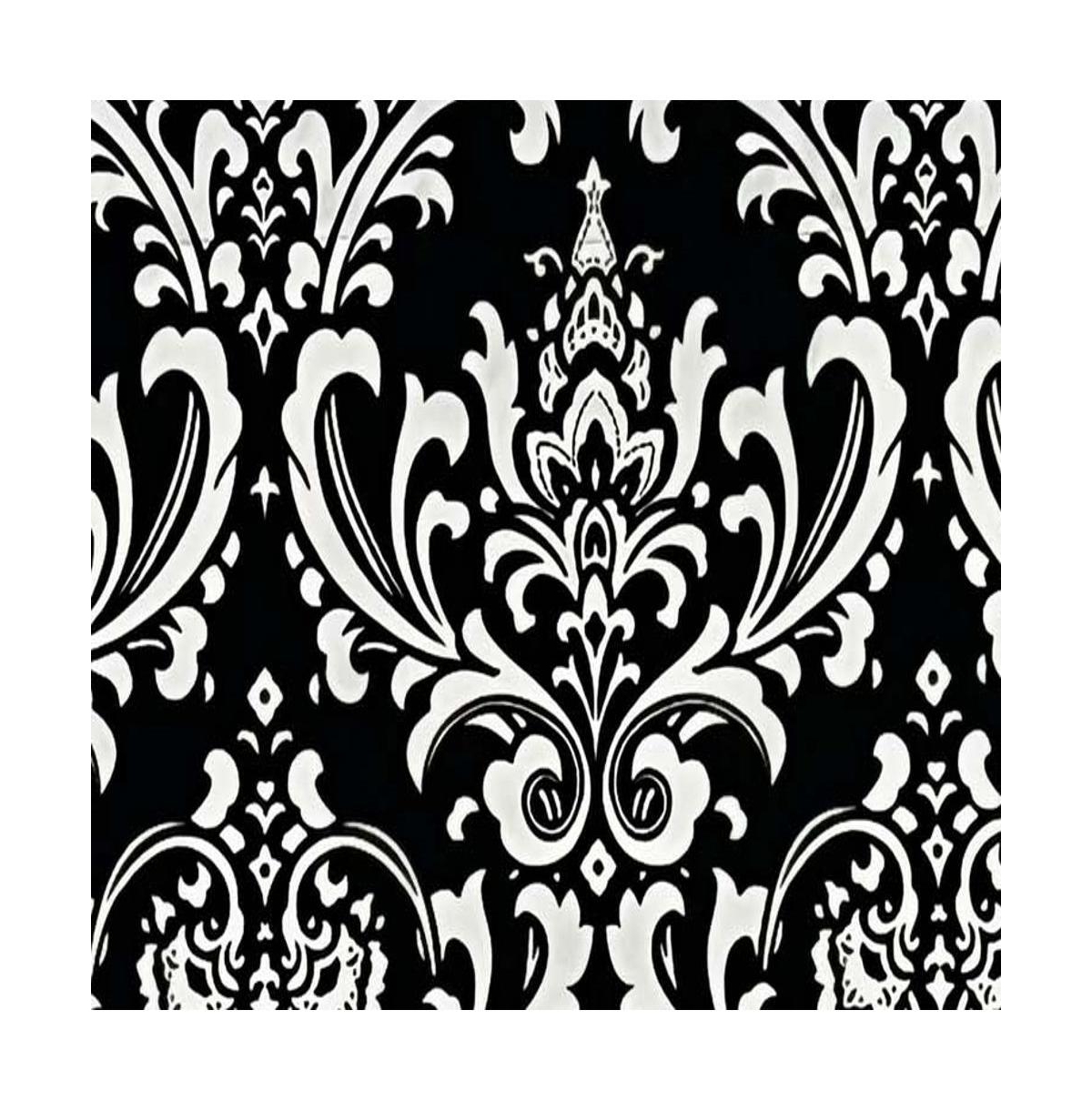 Rlf Home Ozbourne Cornice Syel 3" Rod Pocket Valance 50" x 17" Black by Rlf Home